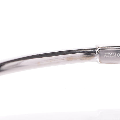 Tiffany 18K White Gold Diamond T Wire Bracelet 5 of 7
