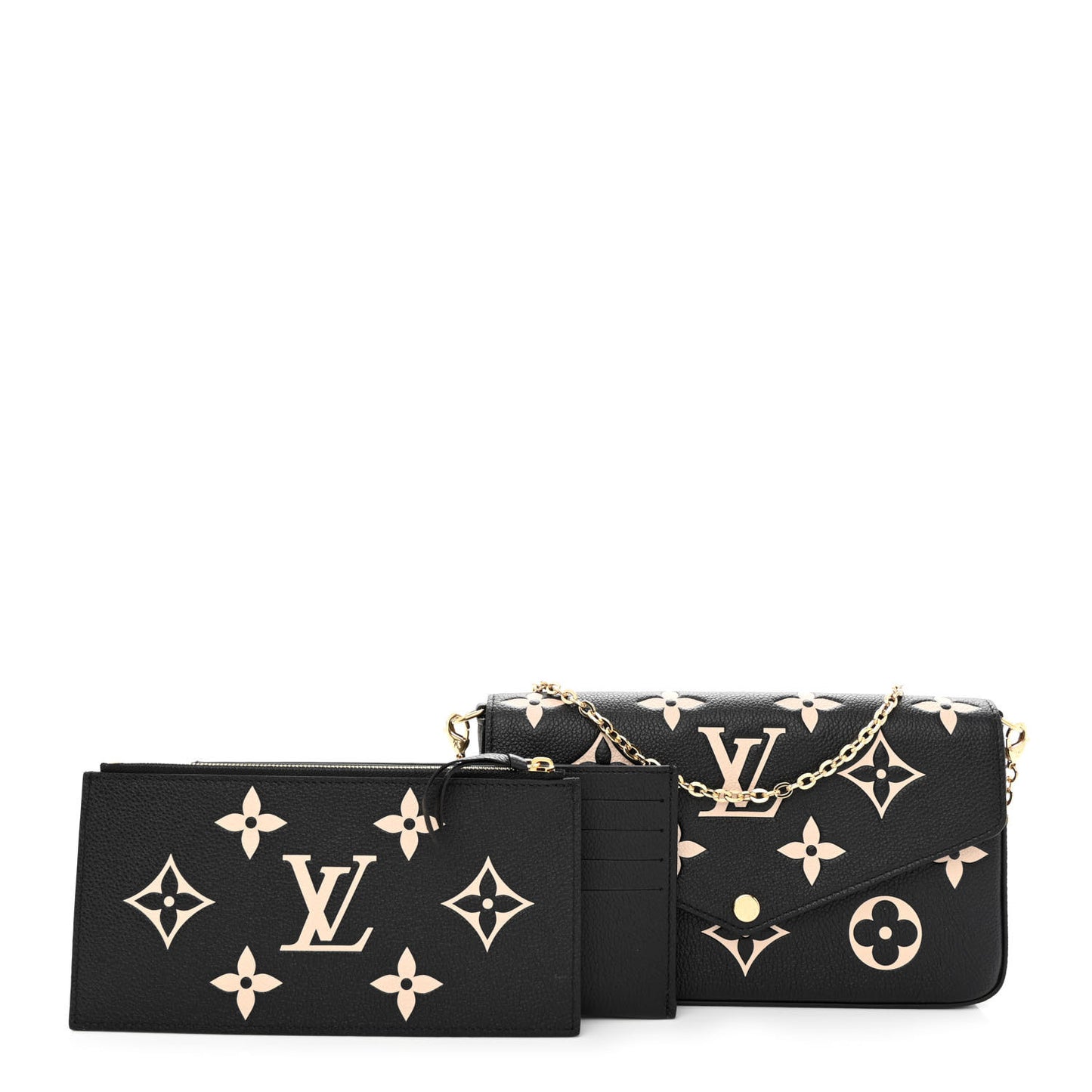 Empreinte Monogram Giant Felicie Pochette Black Beige