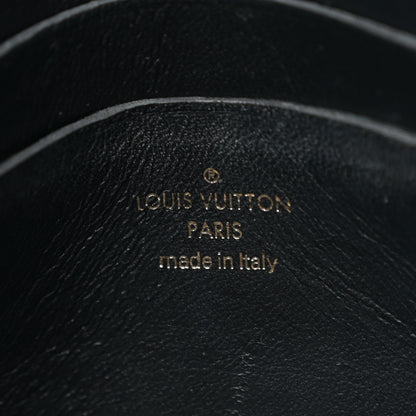 Louis Vuitton Calfskin Bubblegram Wallet On Strap Black 5 of 12