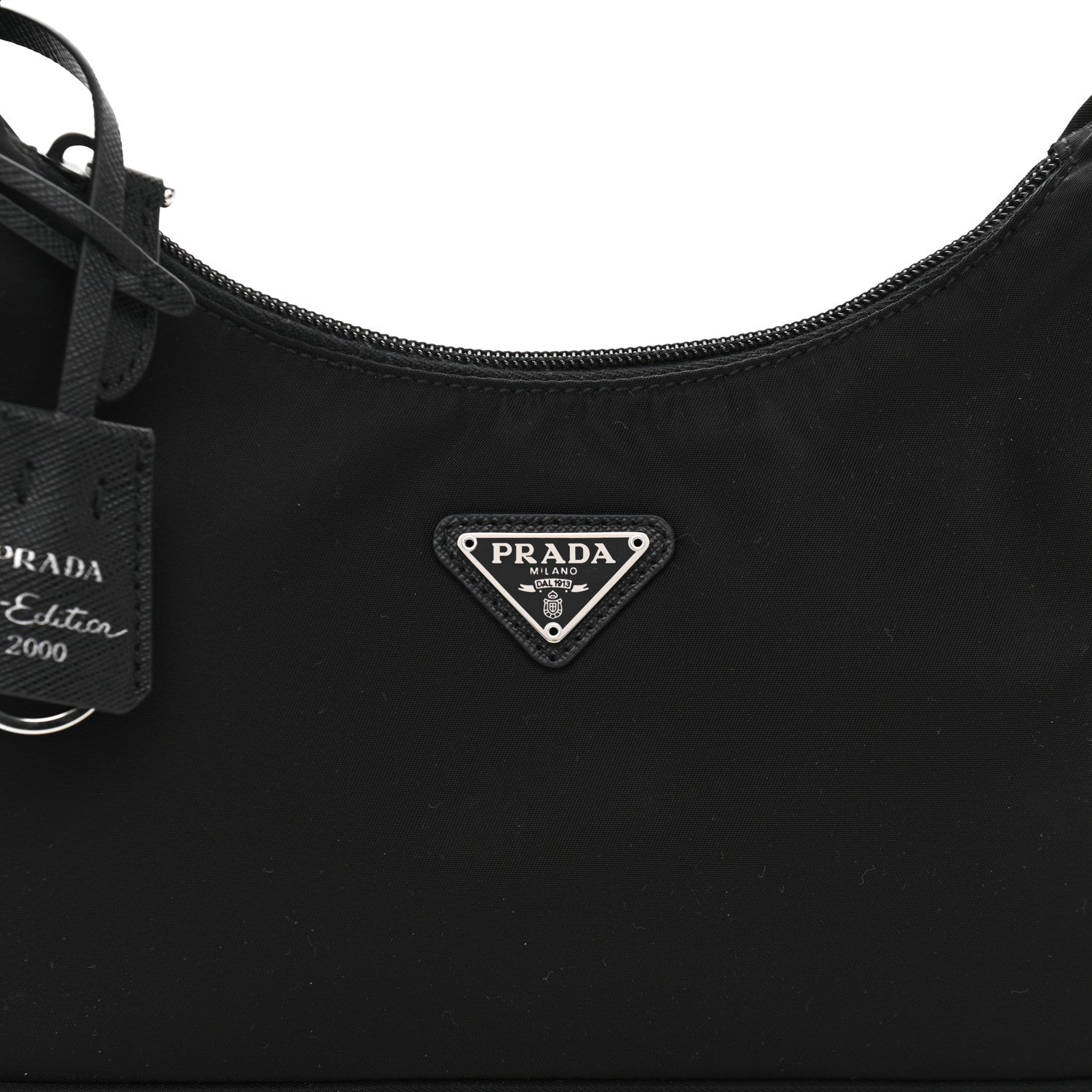 Prada Tessuto Nylon Mini Re-Edition 2000 Bag Black 8 of 10