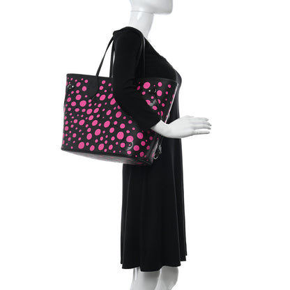 Louis Vuitton LV X YK Empreinte Infinity Dots Neverfull MM Black Fuchsia 2 of 11