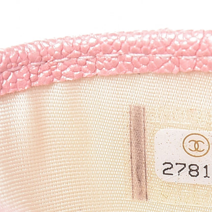 Chanel Iridescent Caviar Quilted Card Holder Rose Pink 8 of 9