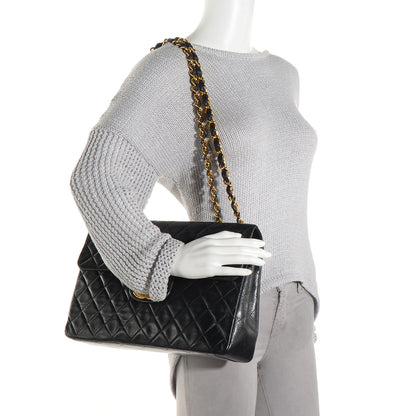 Chanel Lambskin XL Jumbo Flap Black 2 of 10