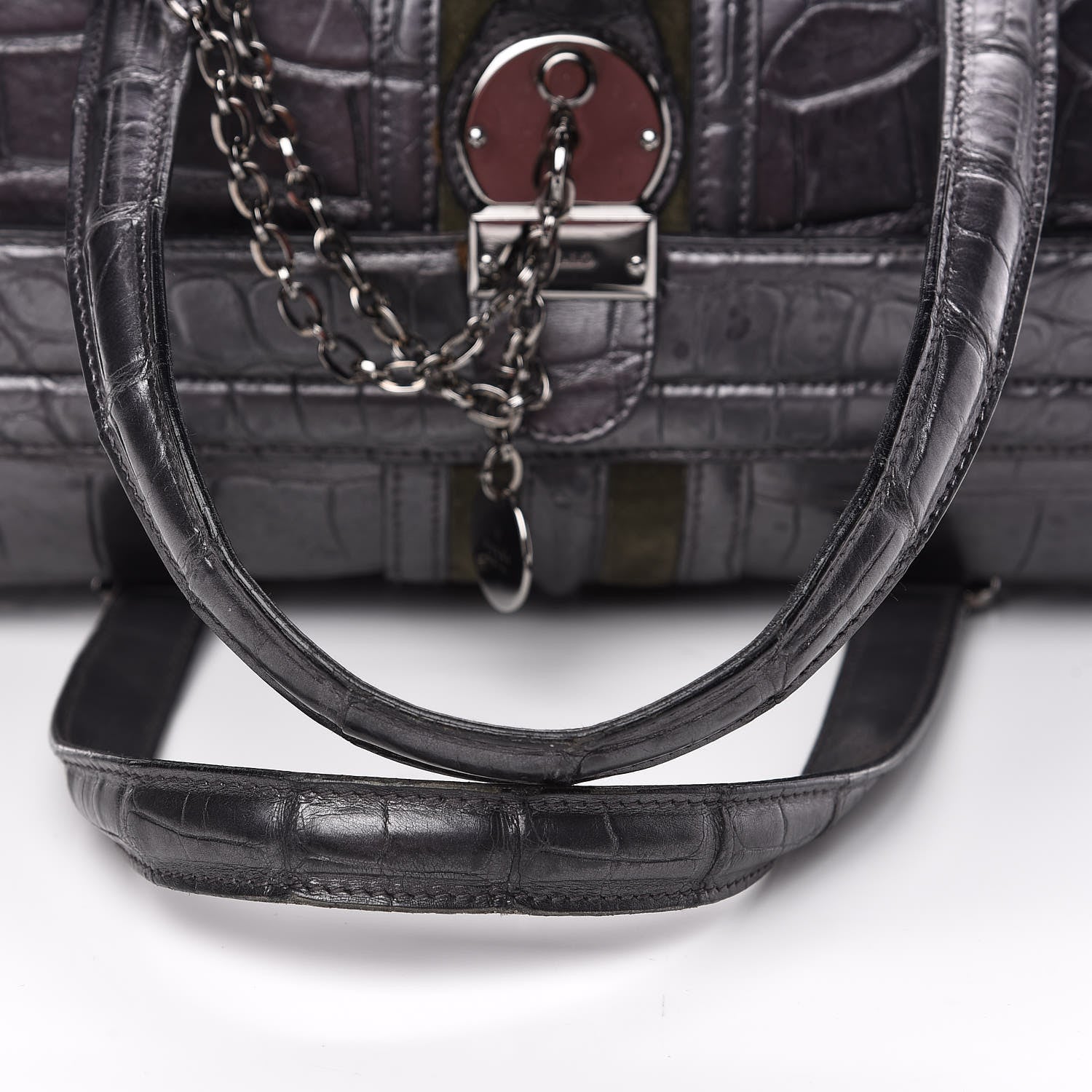 Gucci Crocodile Treasure Boston 10 of 12