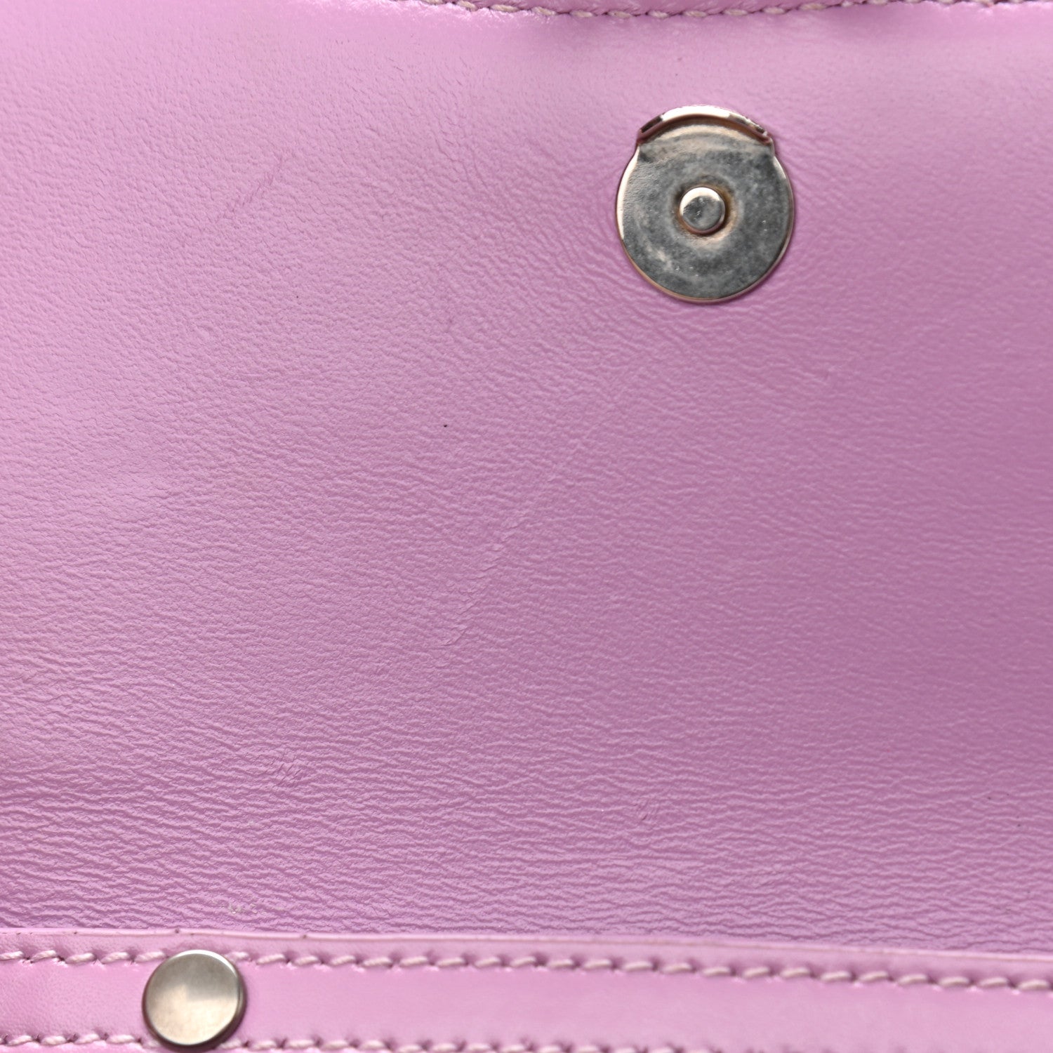 Balenciaga Shiny Box Calfskin Tonal B Hourglass Chain Bag Liliac 13 of 14
