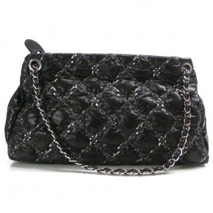 Chanel Nylon Quilted Tweed on Stitch Tote Black 3 of 13
