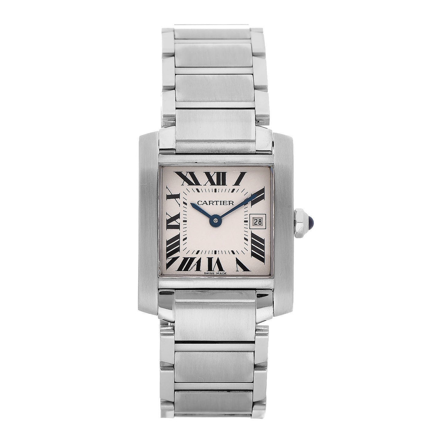 Stainless Steel 25mm Tank Francaise Quartz Watch