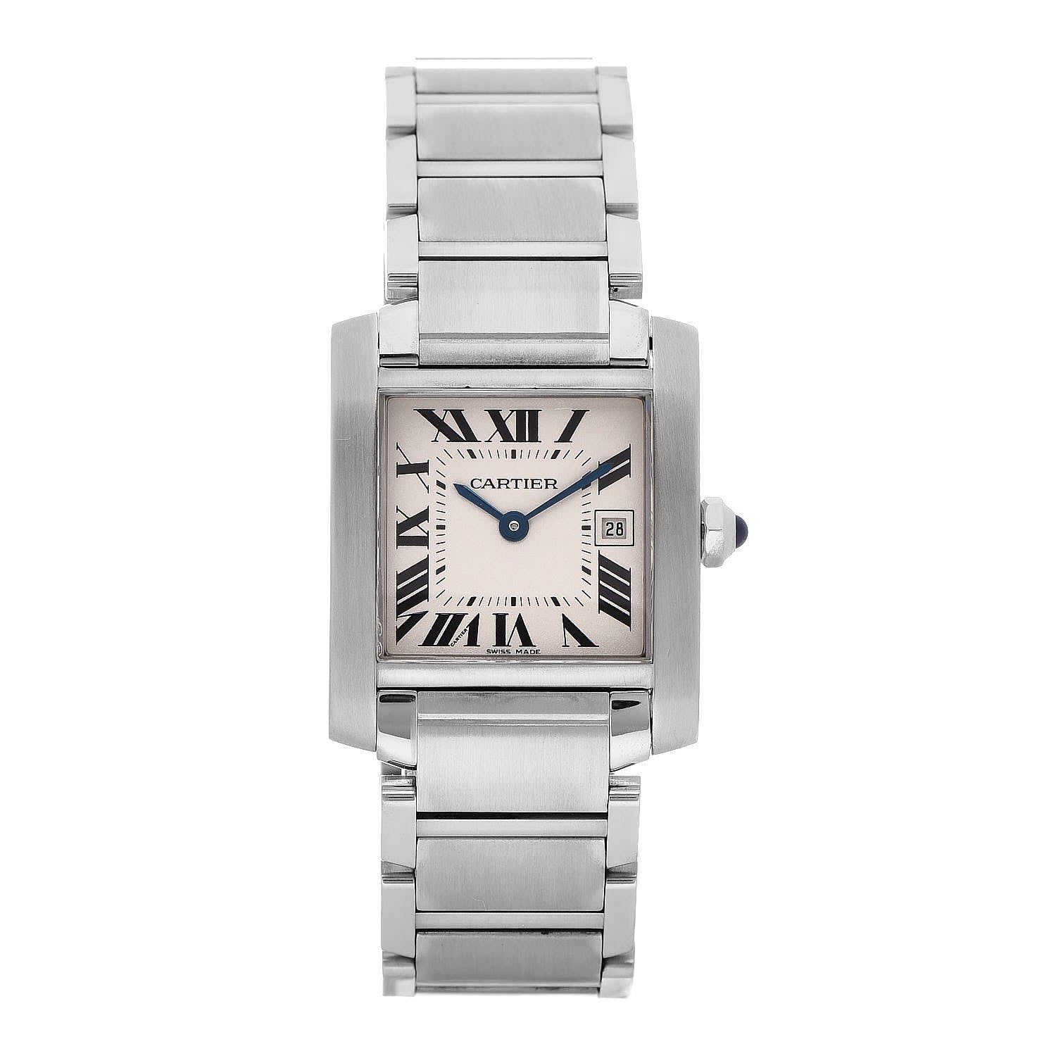 Cartier Stainless Steel 25mm Tank Francaise Quartz Watch 1 of 6