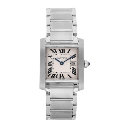 Cartier Stainless Steel 25mm Tank Francaise Quartz Watch 1 of 6