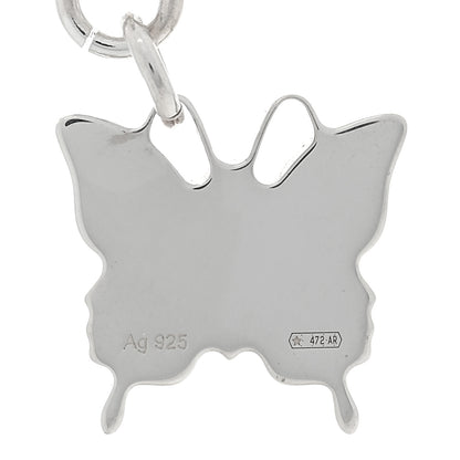 Gucci Sterling Silver Trademark Butterfly Drop Earrings 3 of 4
