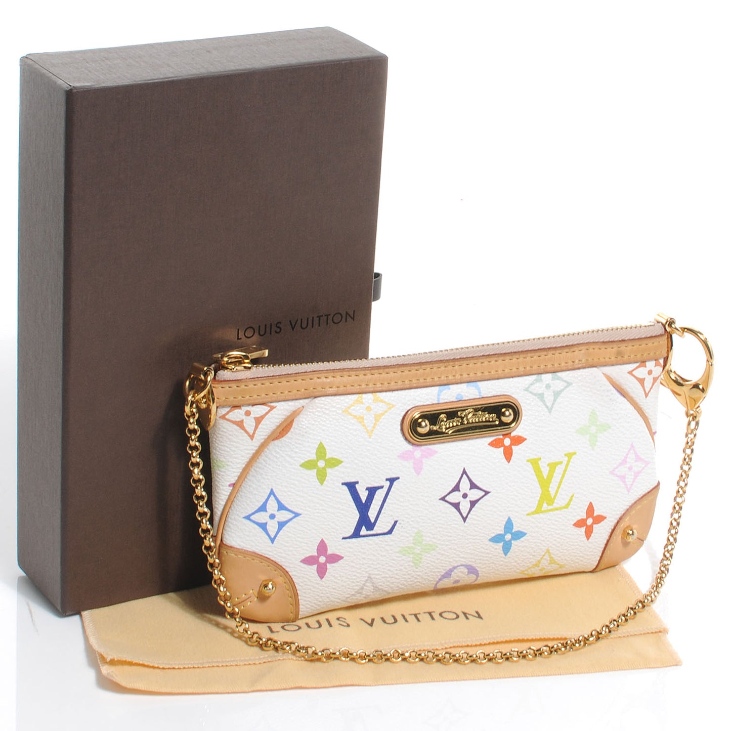 Monogram Multicolor Pochette Milla MM White