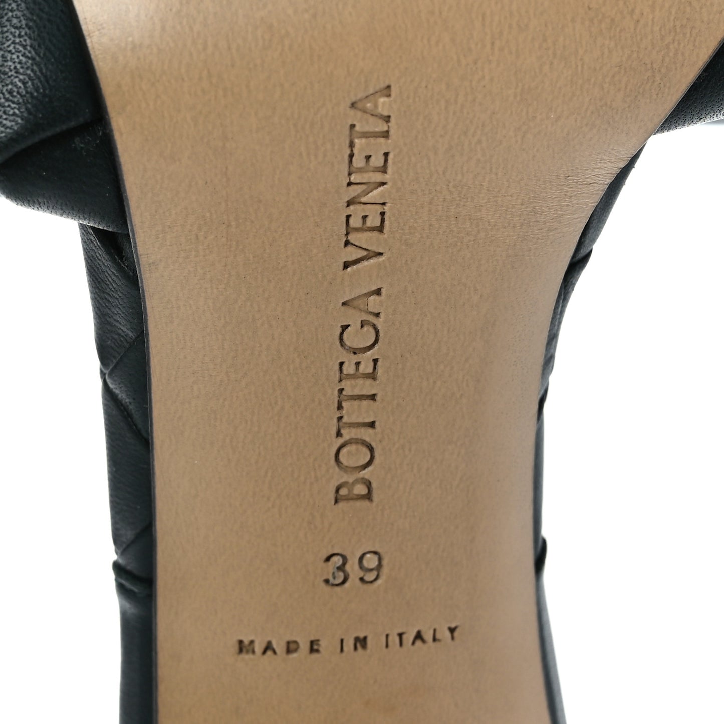 Nappa Maxi Intrecciato Lido 90mm Mule Sandals 39 Inkwell