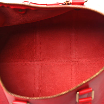Louis Vuitton Epi Keepall 45 Castillan Red 4 of 12