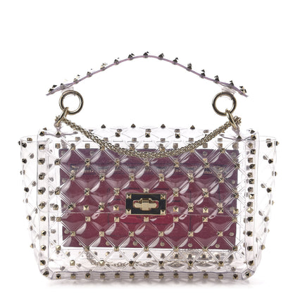 Valentino Garavani PVC Medium Rockstud Spike Shoulder Bag 1 of 9