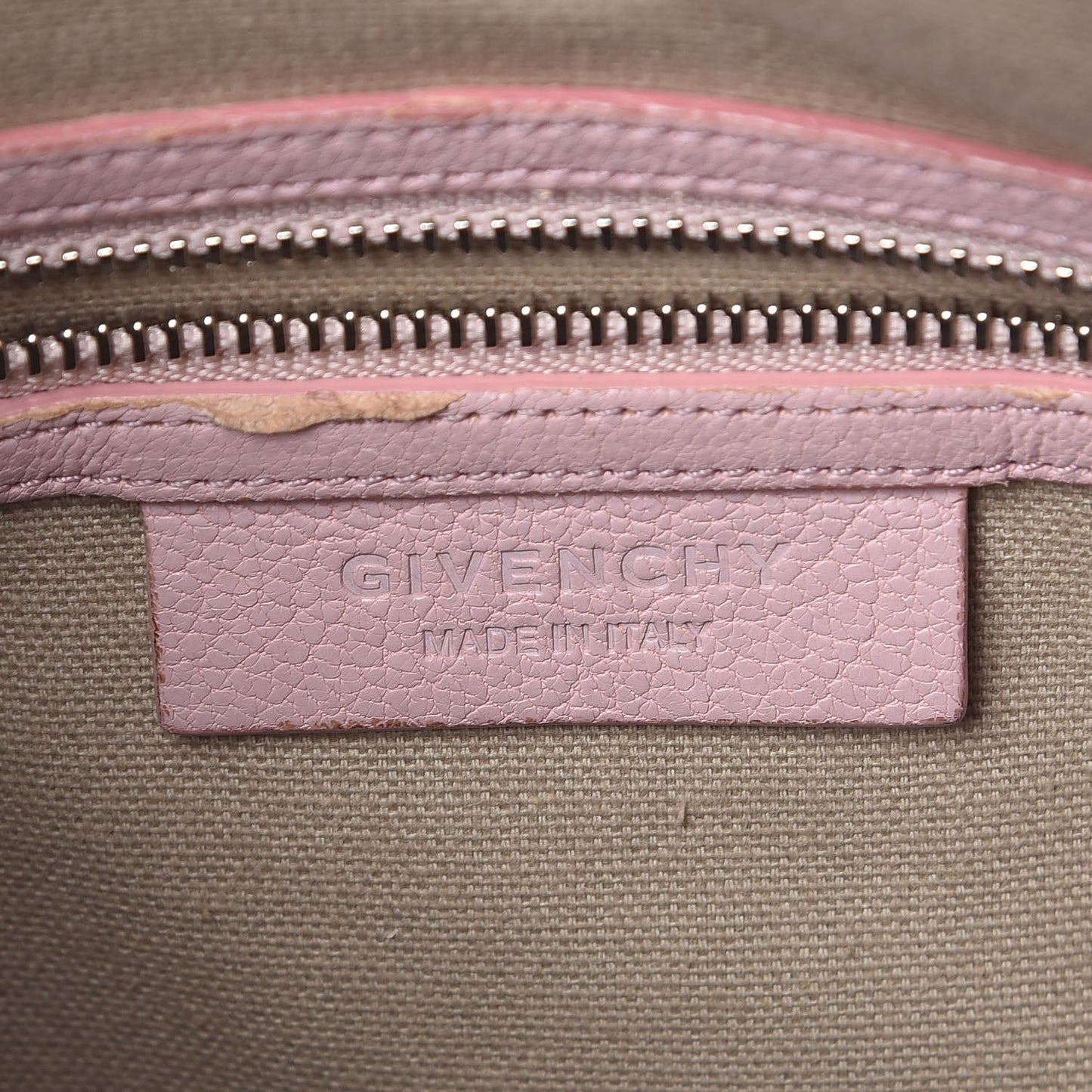 Sugar Goatskin Small Antigona Bright Pink