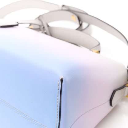 Fendi X JOSHUA VIDES Vitello Century Sfumato Medium By The Way Boston Bag Ghiaia Rosa Azzurro 15 of 16