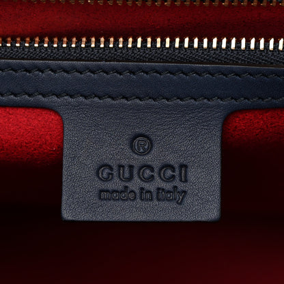 Gucci GG Supreme Monogram Calfskin Medium Padlock Shoulder Bag Beige Blue Mystic White Hibiscus Red 6 of 15