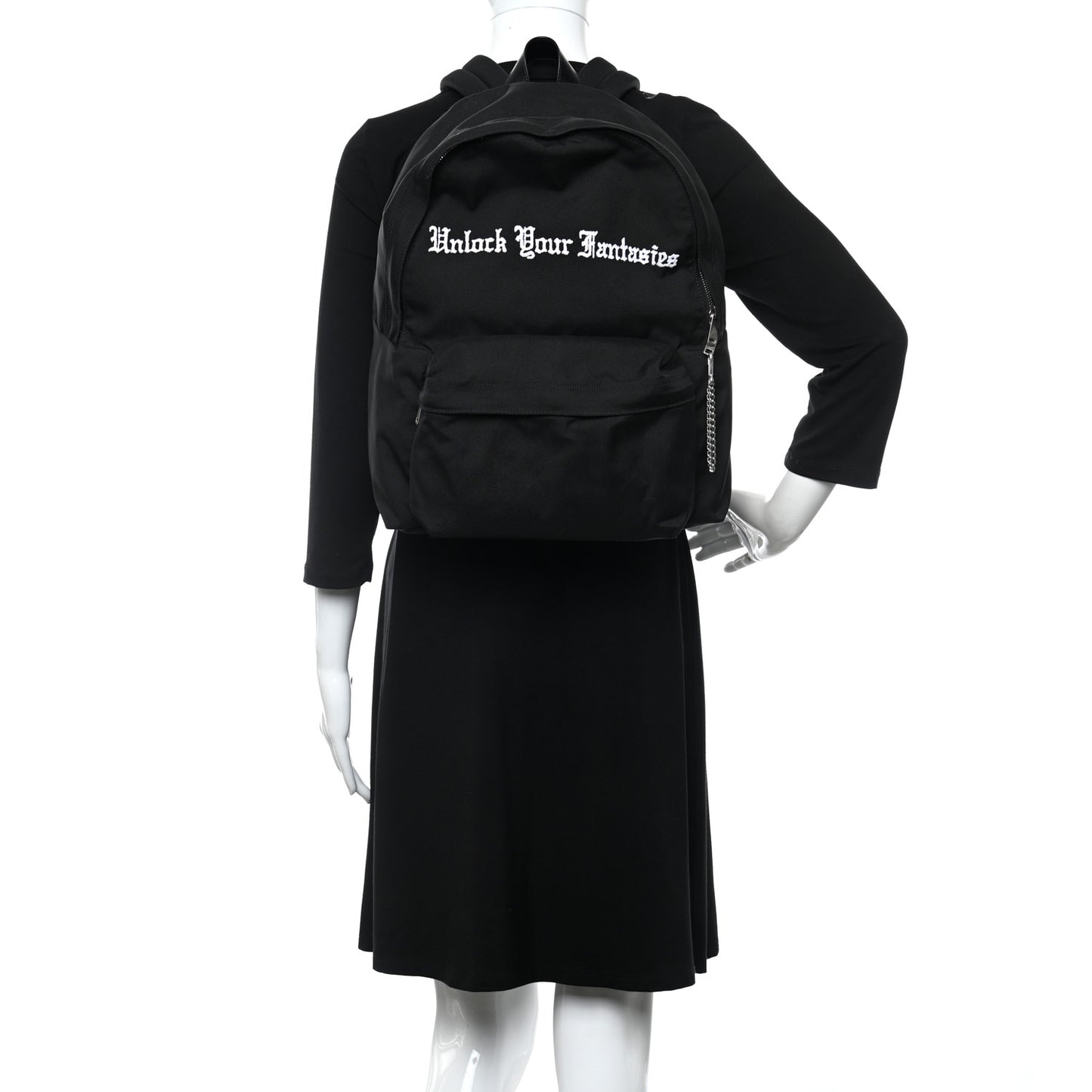 Nylon Medium Unlock Your Fantasies Backpack Black