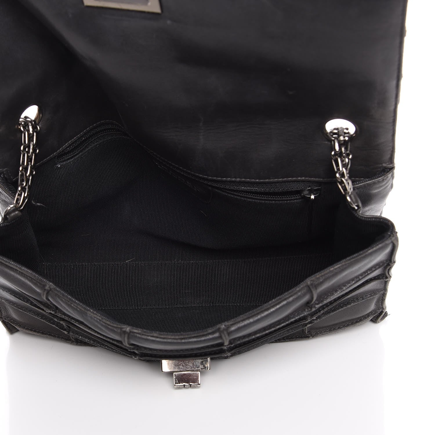 Chanel Lambskin Medium Patchwork Mademoiselle Flap Grey 5 of 12