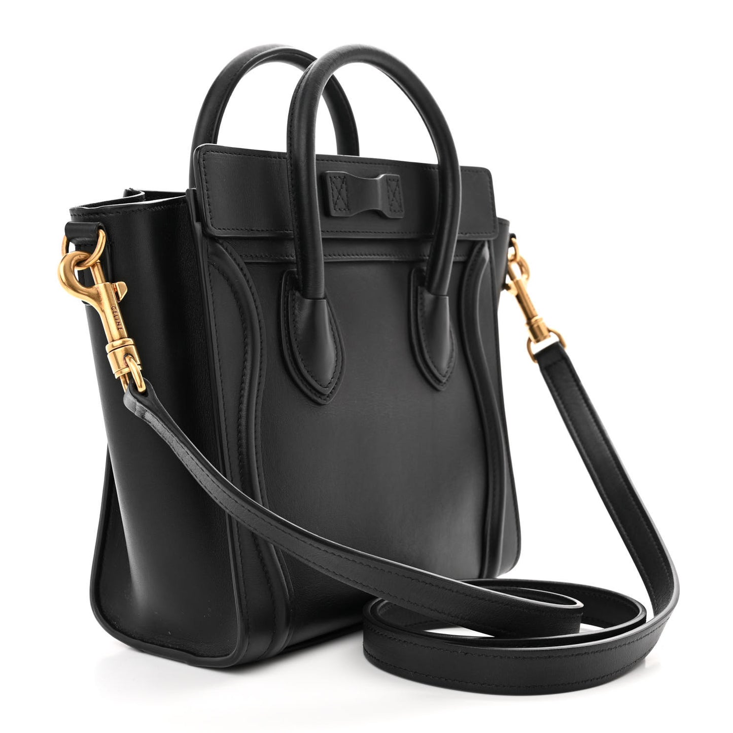 Smooth Calfskin Nano Luggage Black