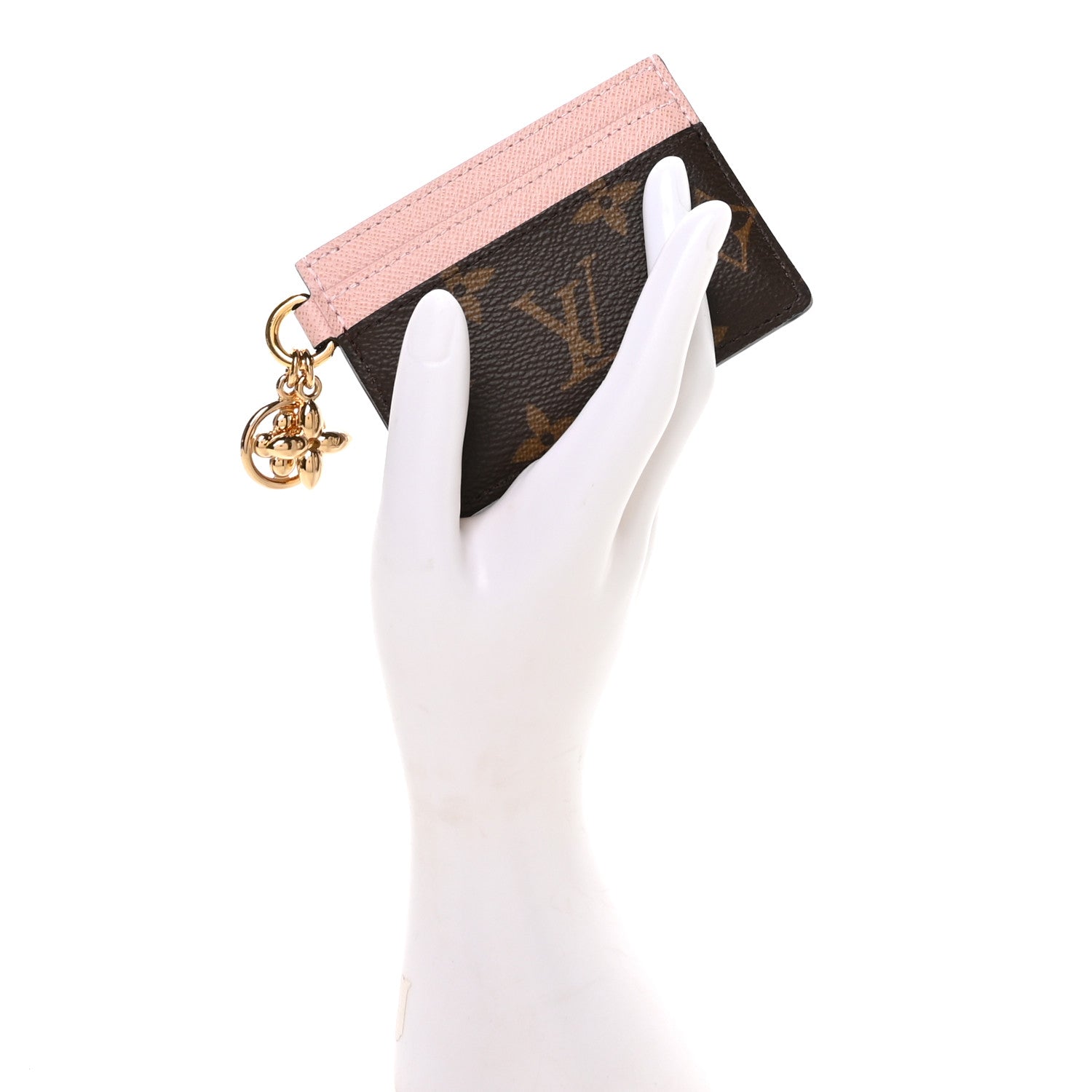 Louis Vuitton Monogram LV Charms Card Holder Rose Ballerine 2 of 6