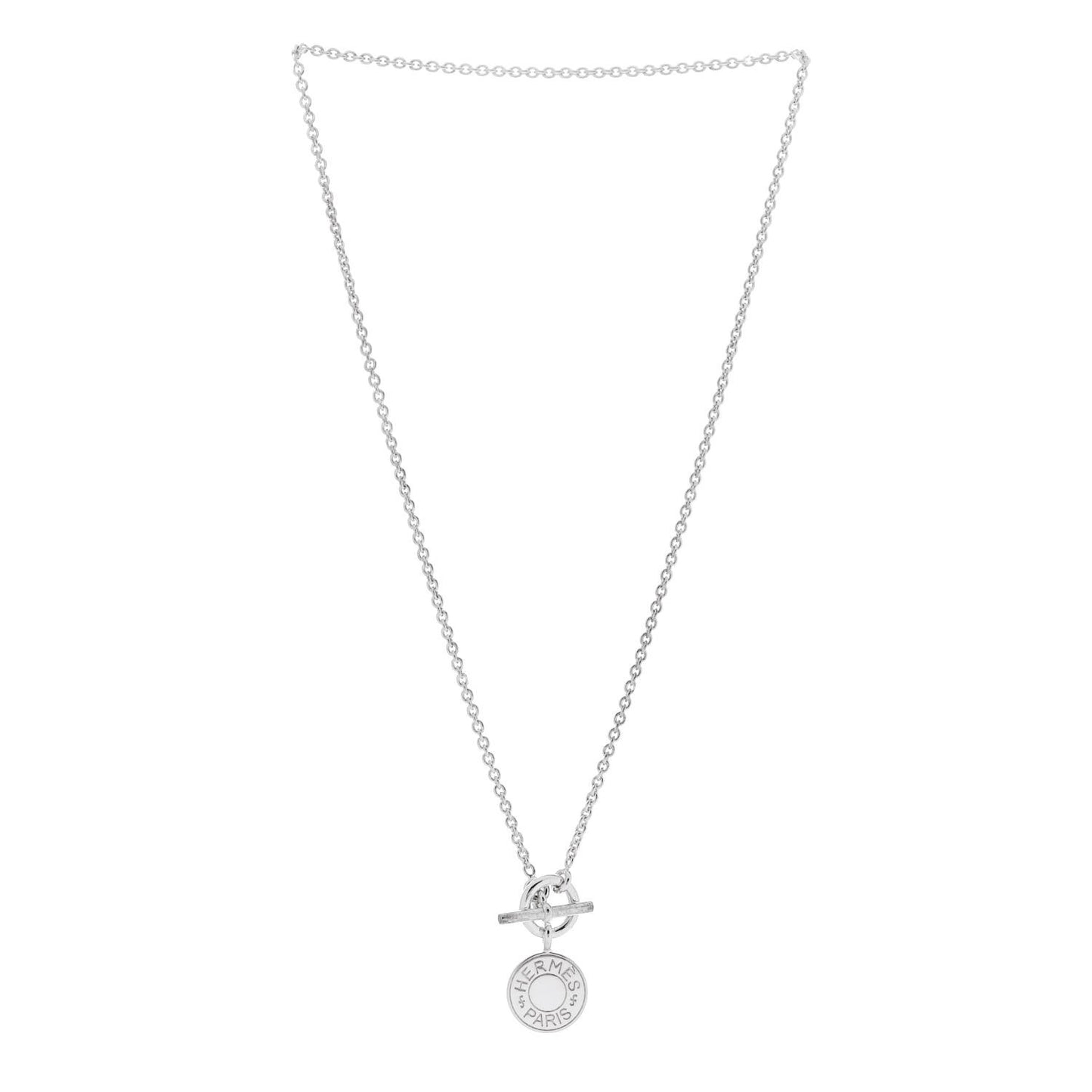 Sterling Silver Amulettes Ex-Libris Pendant Necklace