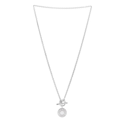 Hermes Sterling Silver Amulettes Ex-Libris Pendant Necklace 3 of 6