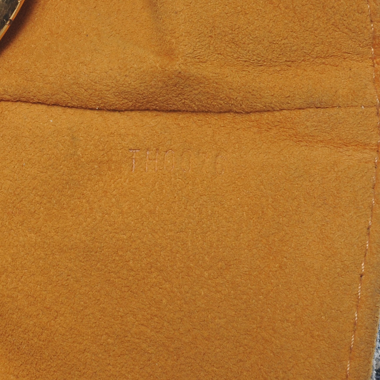 Monogram Denim Pochette Plat Clutch Blue