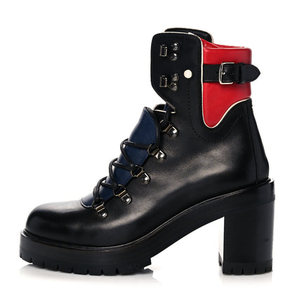 Hermes Greased Calfskin Promenade Boots 37 Black Multicolor 1 of 19