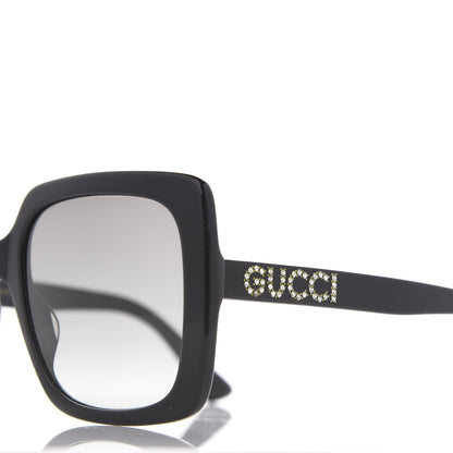 Gucci Crystal Square Frame GG Sunglasses GG0418S Black 7 of 8