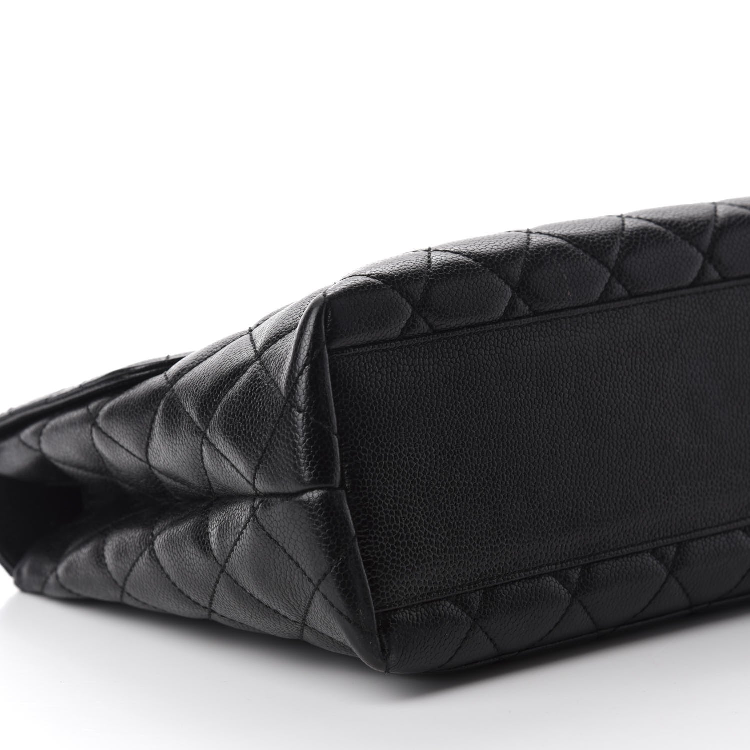 Chanel Caviar Quilted Jumbo Kelly Flap Black 5 of 10