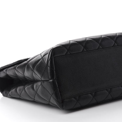 Chanel Caviar Quilted Jumbo Kelly Flap Black 5 of 10
