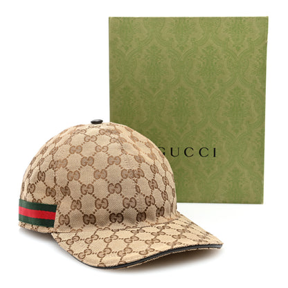 Gucci Monogram Web Baseball Hat XXL Beige Cocoa 9 of 9