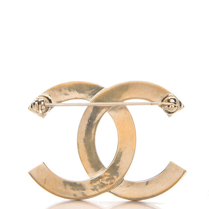 Chanel Baguette Crystal Quilted CC Brooch Gold 3 of 4