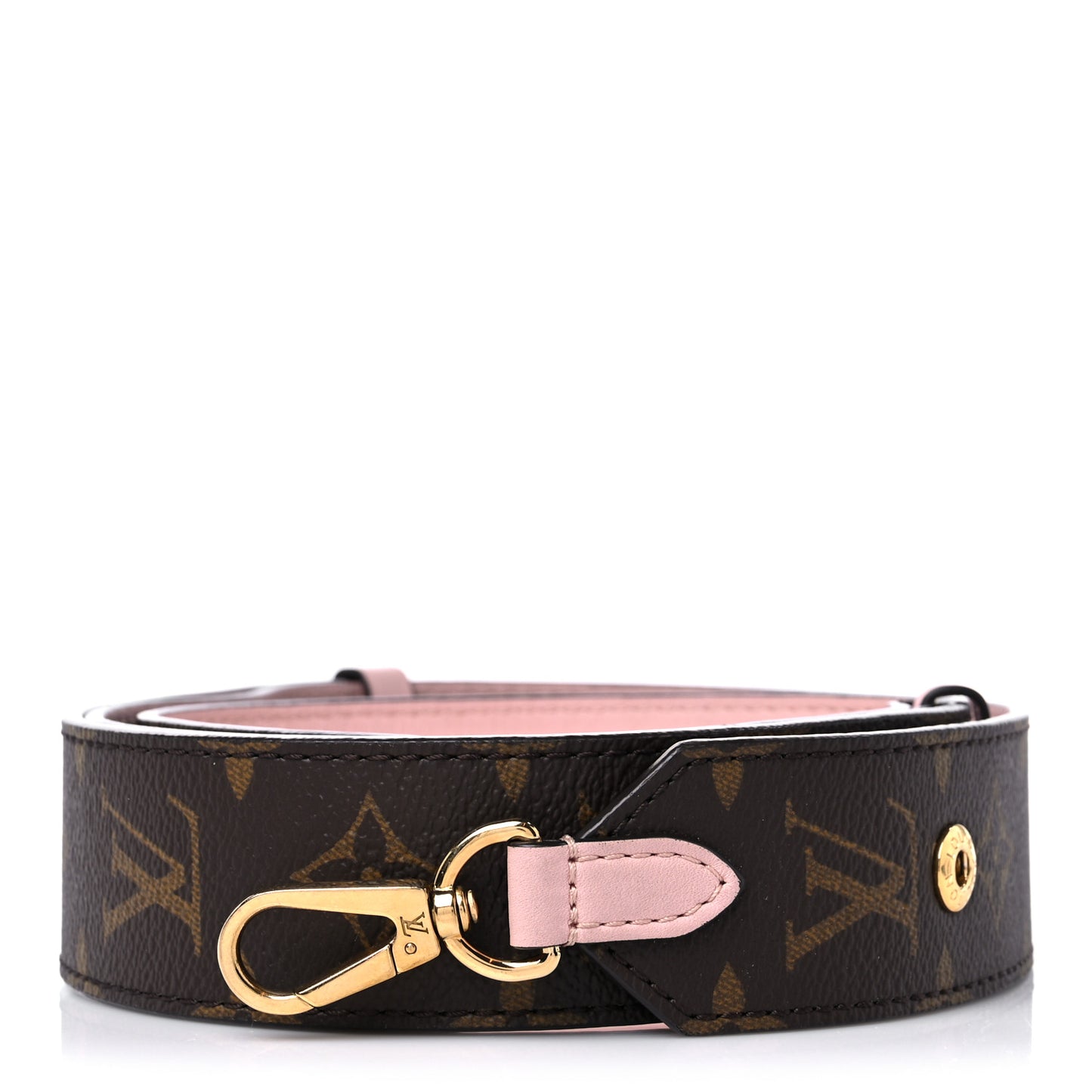 Monogram Adjustable Bandouliere Shoulder Strap Rose Ballerine