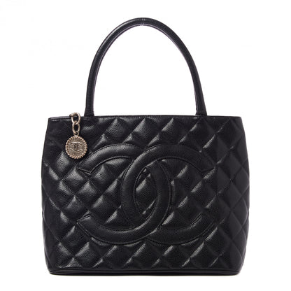 Chanel Caviar Quilted Medallion Tote Black 1 of 10