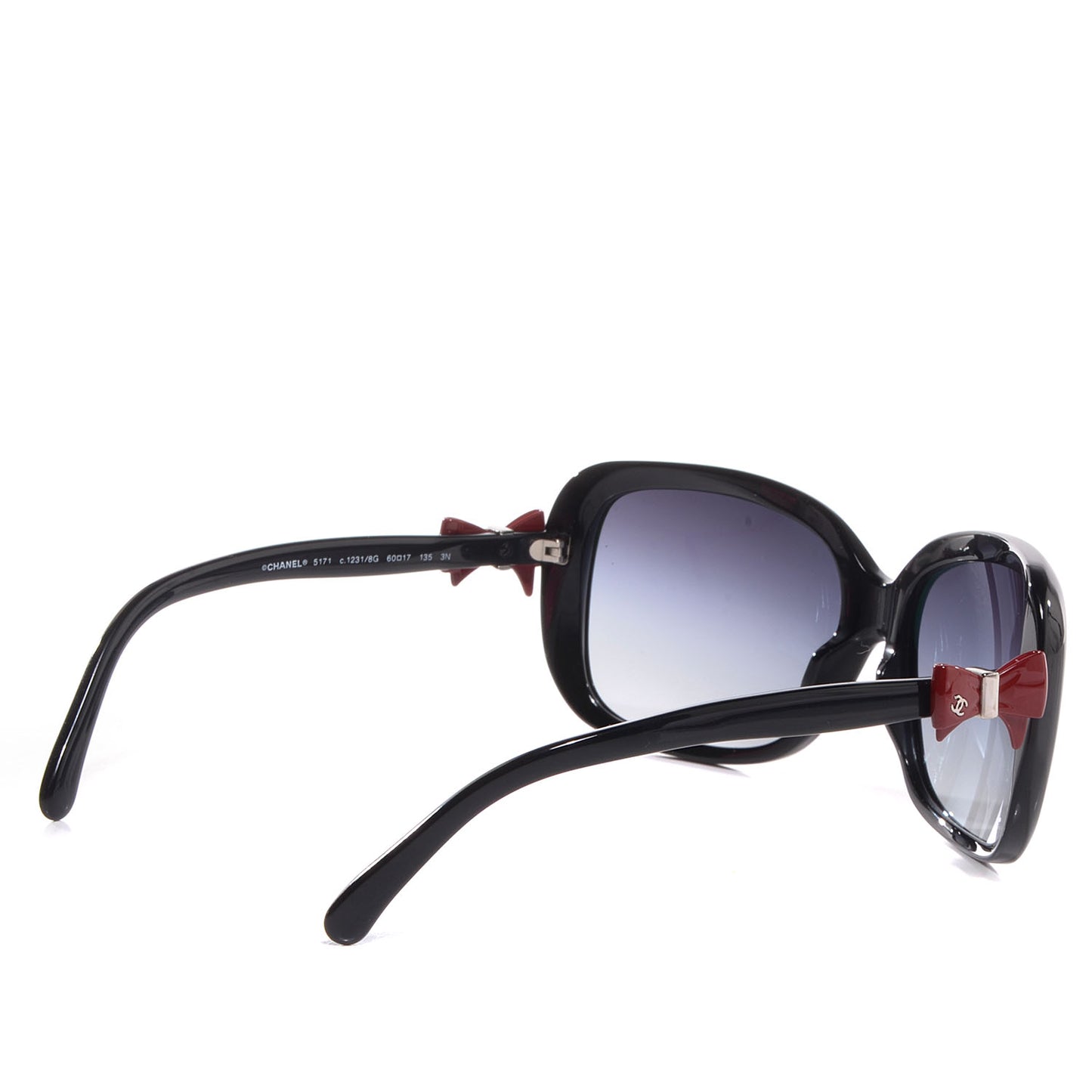 Acetate CC Bow Sunglasses 5171 Black Red