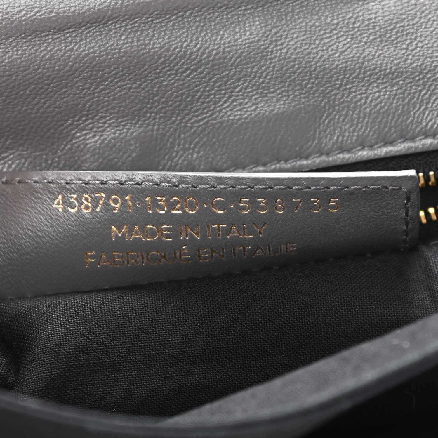 Balenciaga Chevre Gold Metallic Edge Hardware Envelope Clutch Gris Acier 7 of 11