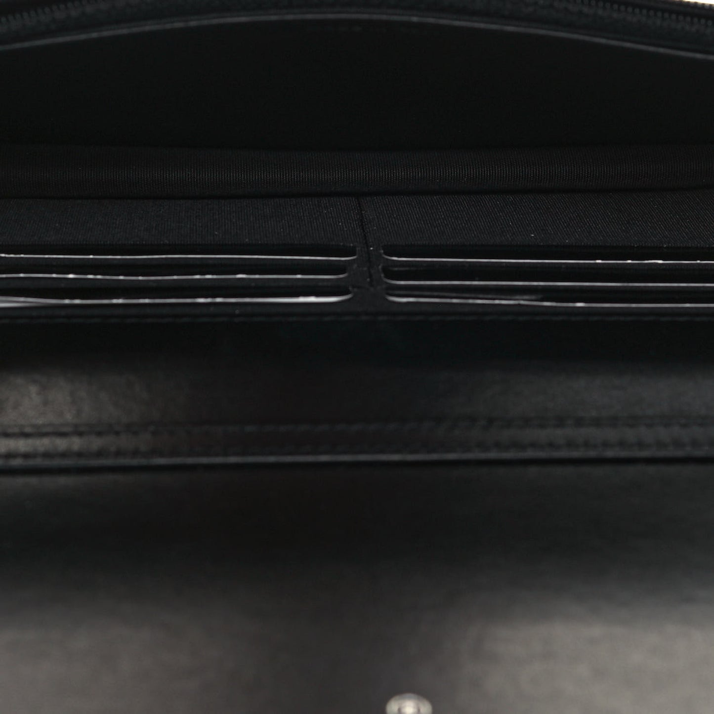 Caviar Camellia Embossed Wallet On Chain WOC Black