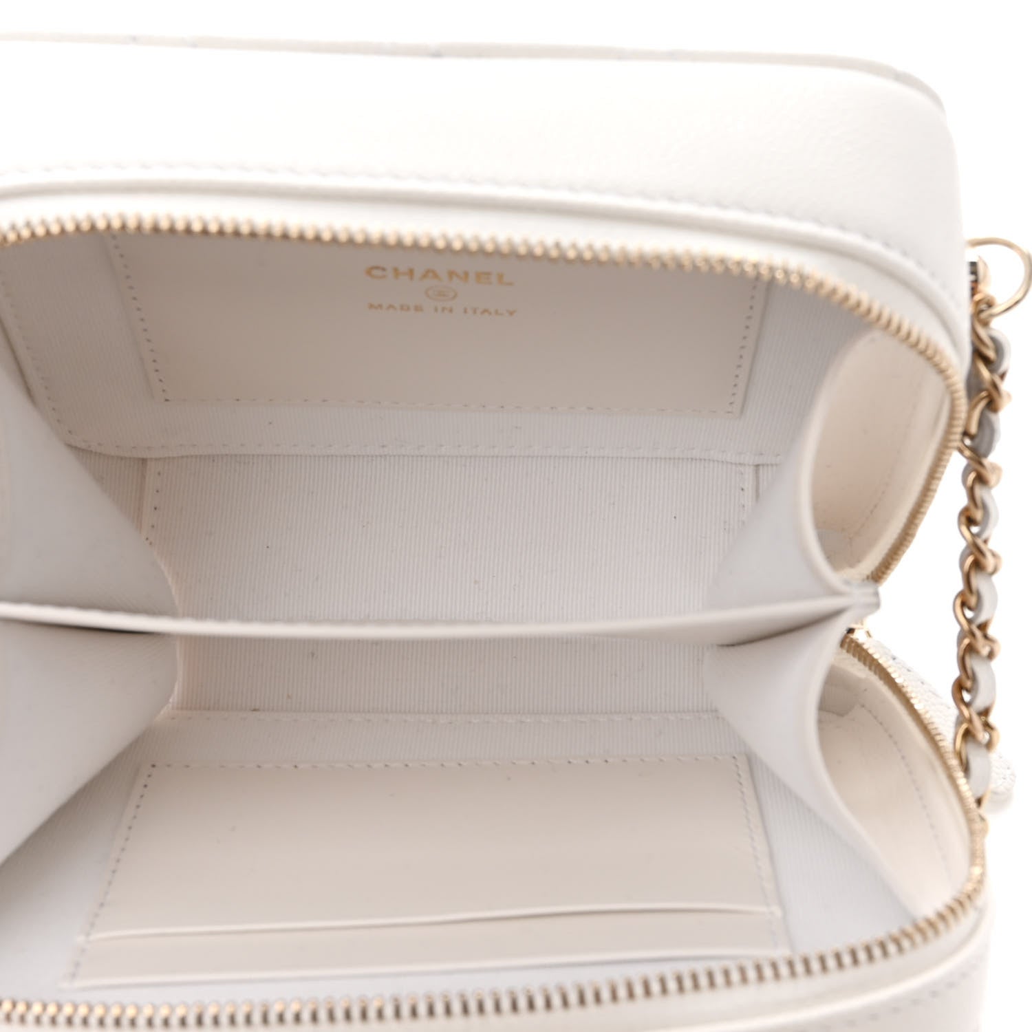 Chanel Caviar Quilted Camera Bag White 6 of 11