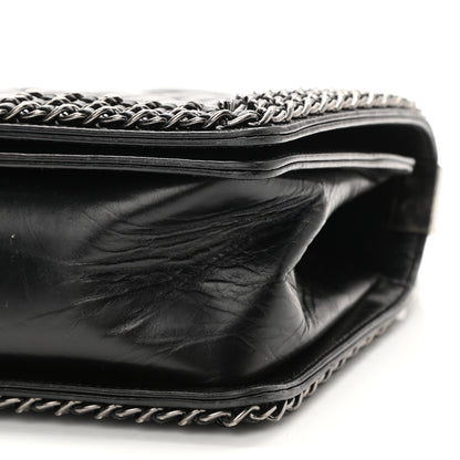 Chanel Glazed Calfskin Quilted Medium Boy Chained Flap Black 10 of 13