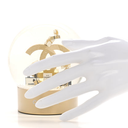 Chanel Glass CC Shopping Bag Snow Globe Gold 2 of 6