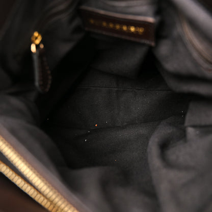 Burberry Haymarket Check Medium Golderton Tote Chocolate 6 of 13