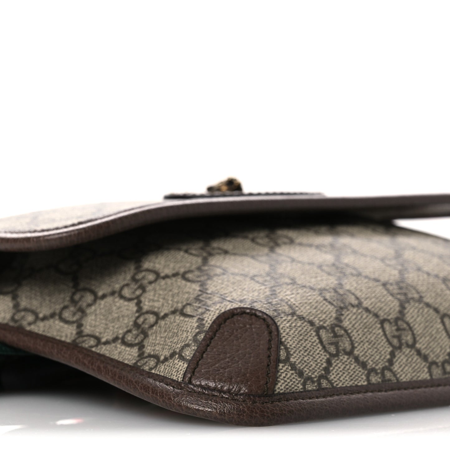 GG Supreme Monogram Neo Vintage Web Belt Bag Brown