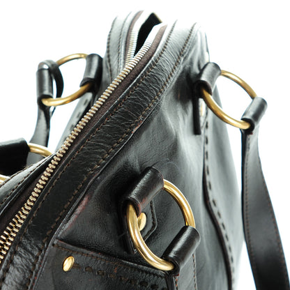 Saint Laurent Patent Calfskin Medium Muse Chocolate 8 of 8