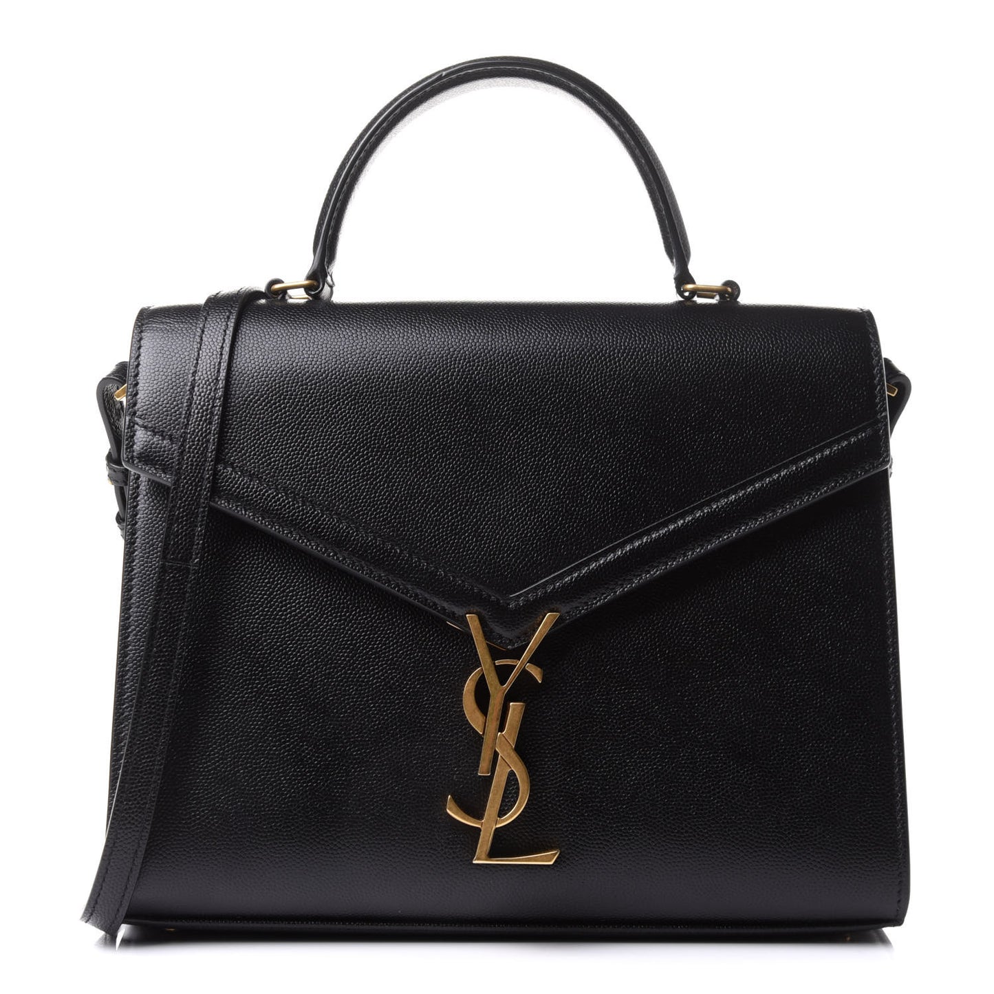 Grain de Poudre Medium Classic Monogram Cassandra Top Handle Black