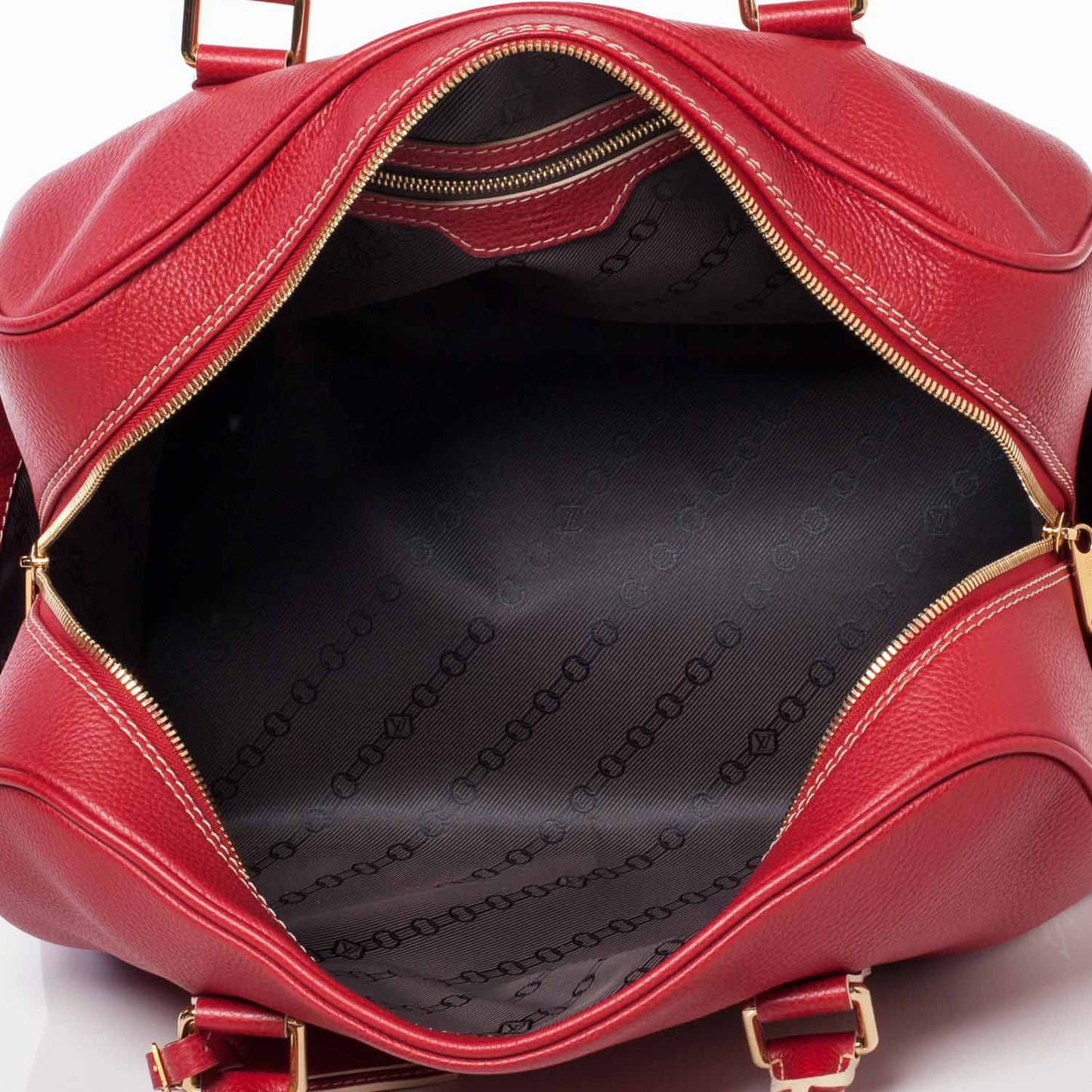 Tobago Leather Carryall Red