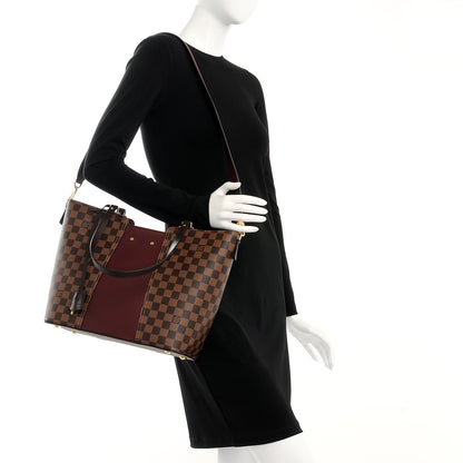 Louis Vuitton Damier Ebene Taurillon Jersey Bordeaux 2 of 9