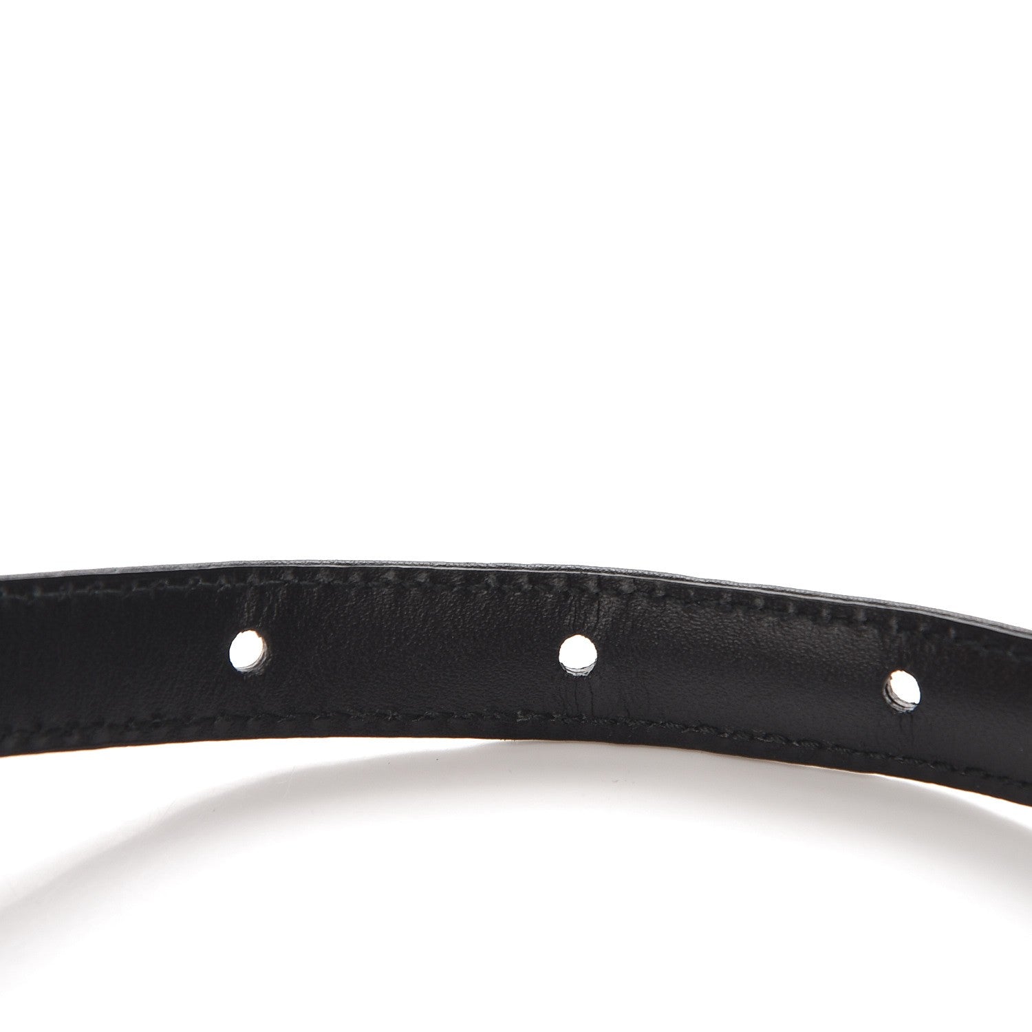 Chanel Calfskin Quilted Logo Skinny Belt 75 30 Black 4 of 7
