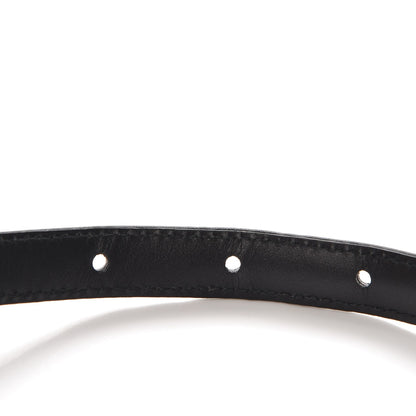 Chanel Calfskin Quilted Logo Skinny Belt 75 30 Black 4 of 7